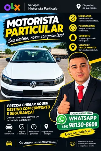 Motorista particular pra qualquer parte do Brasil