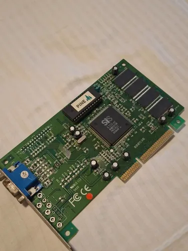 Placa De Vídeo 8mb Agp Conexão Vga Pc Antigo Vintage (Usado)