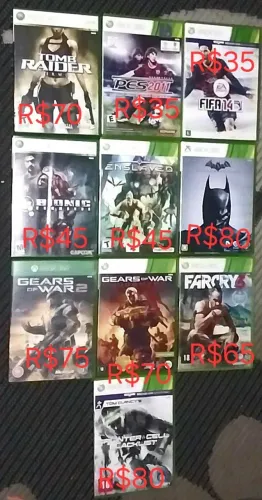 Jogos xbox one /360 originais Tudo por $400
