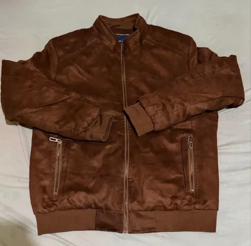 Jaqueta Masculina Bomber Camurça TAM G marrom