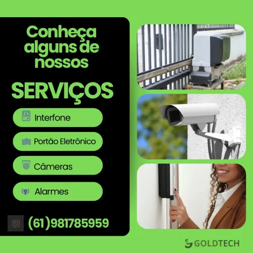 Instalação de Câmeras, Interfone e Portão Eletrônico 