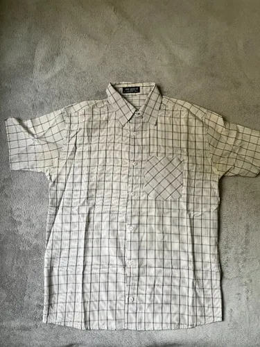 camisa xadrez mac rose m