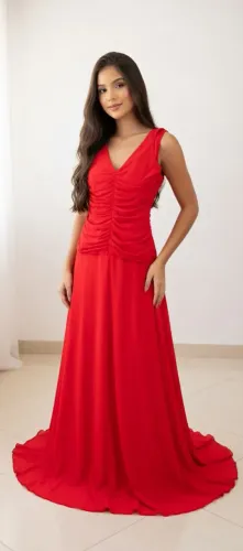 Vestido de festa longo seminovo 