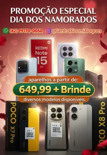 Xiaomi Poco X8 Pro, Redmi 15c e Diversos Modelos Disponíveis 