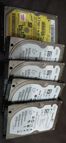Lote de 6 hds 500gb notebook + 3 de 320gb notebook 100%