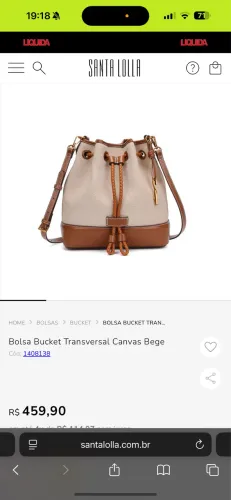 Bolsa NOVA, original, SANTA LOLLA