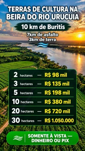 Terras  chácaras em Buritis MG