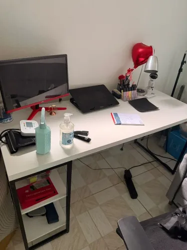 Mesa Escritório Branca 1,5m