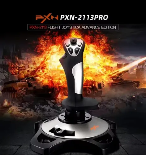 flight joystick pxn 2113 pro controle de voo novo