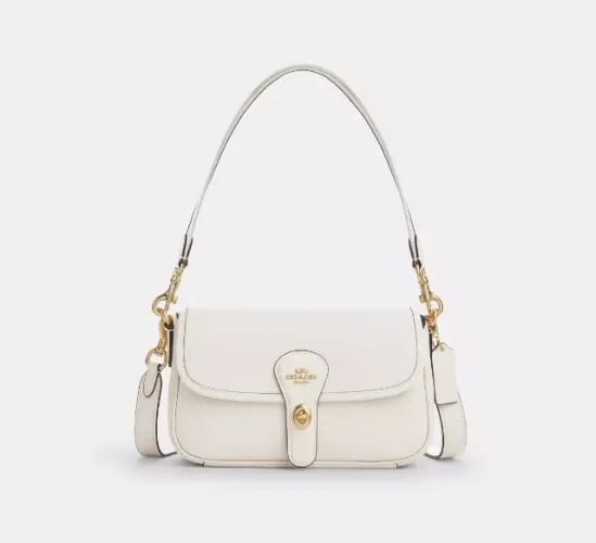 BOLSA COACH HADLEY 26CM BRANCA ORIGINAL