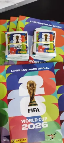 Álbum da copa 2026 e figurinha oficial Panini no atacado!