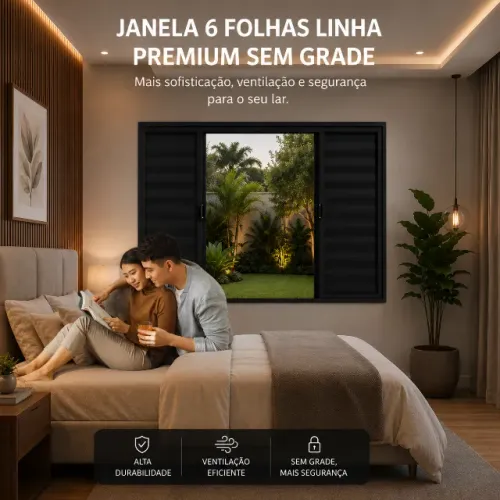 JANELA VENEZIANA 120x200 SEM GRADE LINHA PREMIUM direto da fabrica pagto na entrega