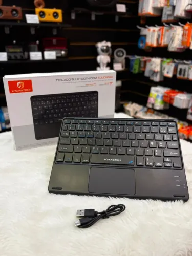 Teclado Bluetooth com Touchpad