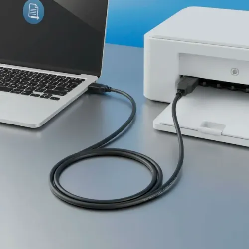 Cabo Usb Macho + B Macho Plus Cable 1,8 Metros 2.0 - CB0524
