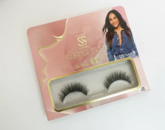 Cílios Postiços Natural Volumoso Sabrina Sato 8D - Novo
