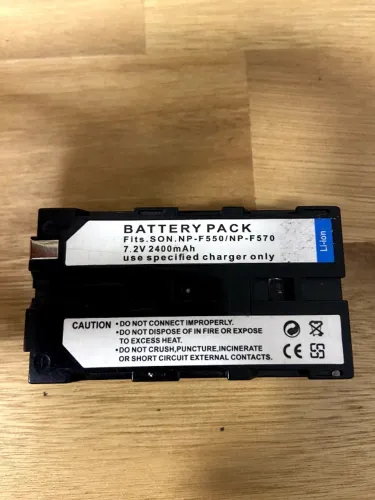 Bateria NP-F550 / NP-F570 7,2V 2400mAh para Sony