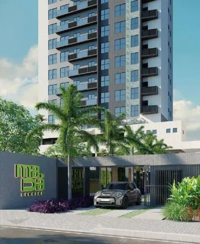 Studio de 24m² a 27m², 1 quarto, à venda, localizado na Madalena, Recife - Pernambuco.