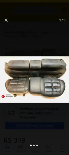 Conjunto de Bancos traseiro Grand Cherokee 93 a 98 de Couro Couro 