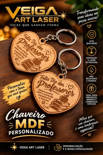Chaveiros MDF personalizados
