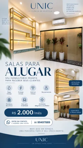 ? SALA SEMI MOBILIADA PARA LOCAÇÃO EM CLÍNICA | R$ 2.000 COM TUDO INCLUSO