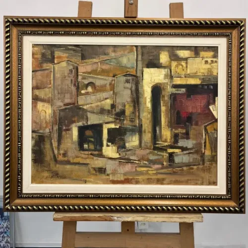 Edson di Bernardi, série "Oriente" é um óleo sobre tela de 82 x 101 cm e assinado a mão