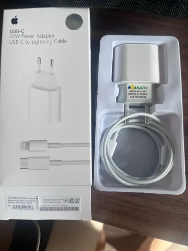 Carregador + cabo iphone 11 a 13 USB tipo C 20w NOVO 