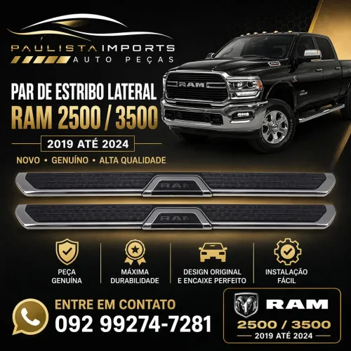Par Estribo Lateral Ram 2500 2019 2020 2021 2022 