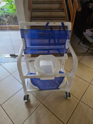 Cadeira de Banho Higiênica PVC Obeso Hospitalar