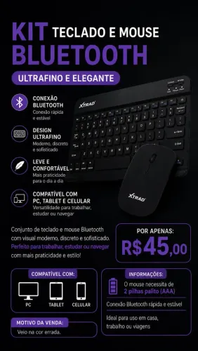 Kit teclado e mouse