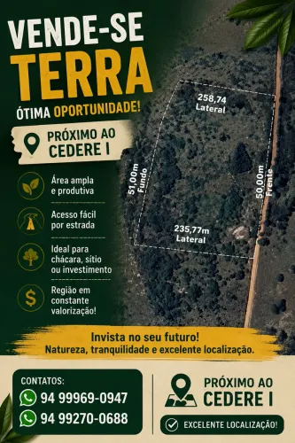 Vende se terra ou troca carro ou casa