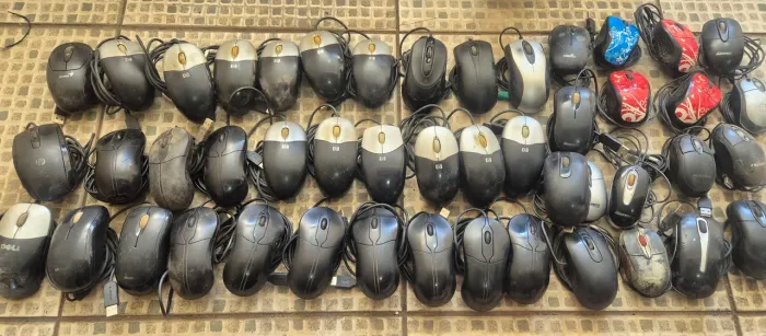 Lote 47 mouses USB DELL Microsoft HP testado poucas unidades aleatoriamente