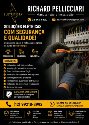 Serviços de Elétrica - Manutenção e Instalação 