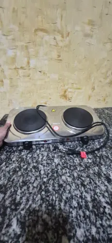 Fogão elétrico de mesa agratto 2 pratos
