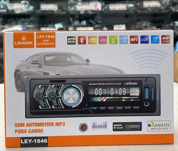 Aparelho de som automotivo completo com bluetooth