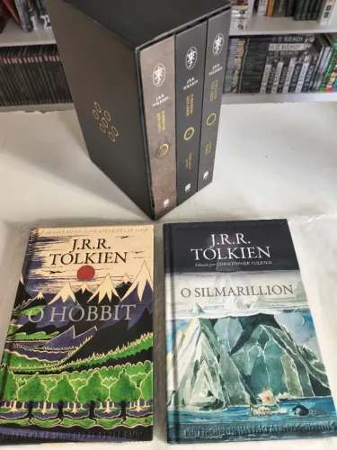 Livro O senhor dos anéis + Hobbit + Silmarilion (como novo)