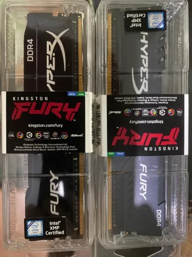 2 pentes de memoria ram ddr4 HyperX Fury 8gb 2666mhz