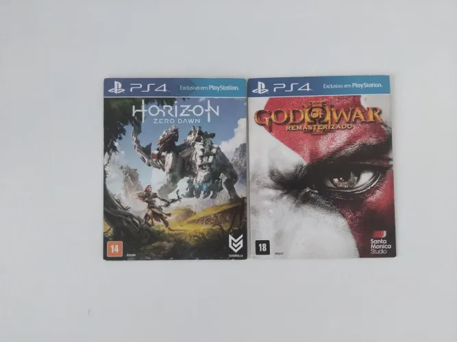 Horizon Zero Dawn e God of War 3 remasterizado para PS4
