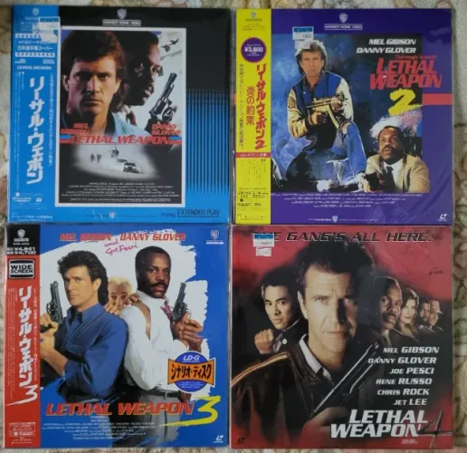 Laserdisc Maquina Mortifera 4 Filmes, Rarissimo o Quarto Filme