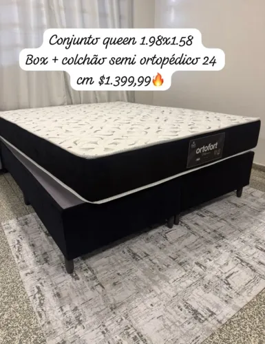 Conjunto Ortopédico Queen 1,98m x 1,58m Novo , Promoção Imperdível 