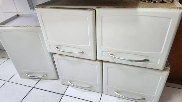 Armário de aço cozinha