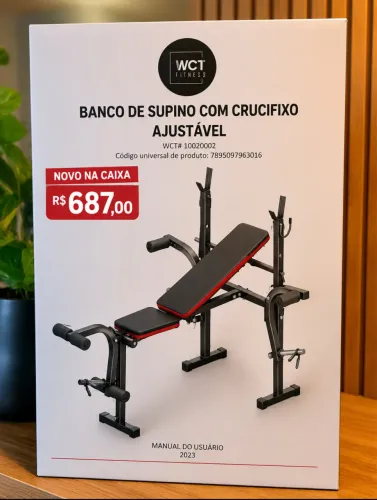 Banco Supino com crucifixo ajustável