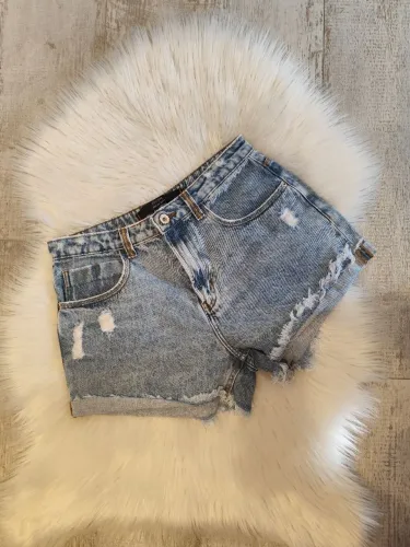 Short Jeans Youcom Feminino Tam 42 - Estilo Destroyed
