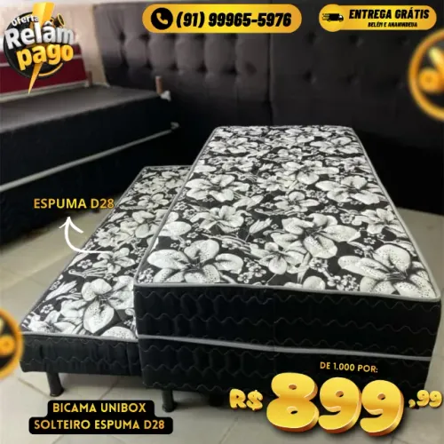 Unibox Bicama Solteiro Espuma D28