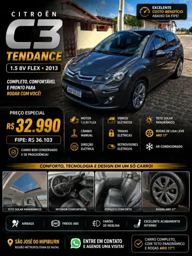 Citroen C3 Tendance 1.5 Flex 8V 5P Mec. 2013