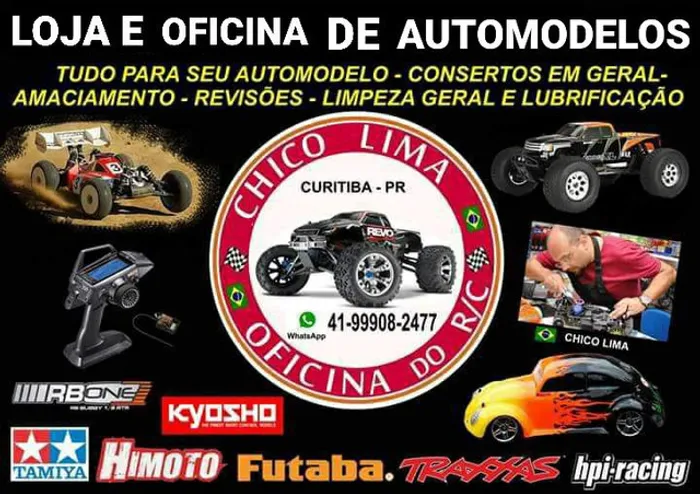 LOJA E OFICINA DE AUTOMODELO - carrinho- R/C - Controle Remoto