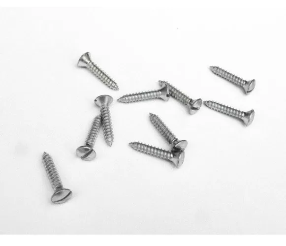 Parafuso Cabeça Cônica Fenda 4,8 X 25mm Auto Atarraxante Zincado Jogo com 10