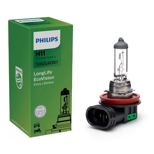 Lâmpada Philips Longlife Ecovision H11 12v 55w 12360llecoc1