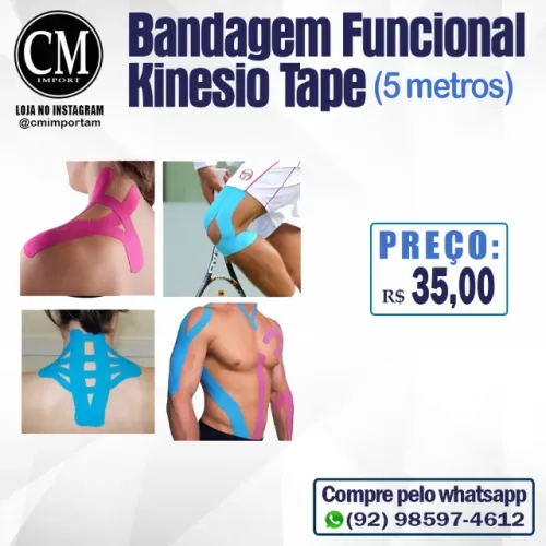 Bandagem Kinesio Tape (5 metros)