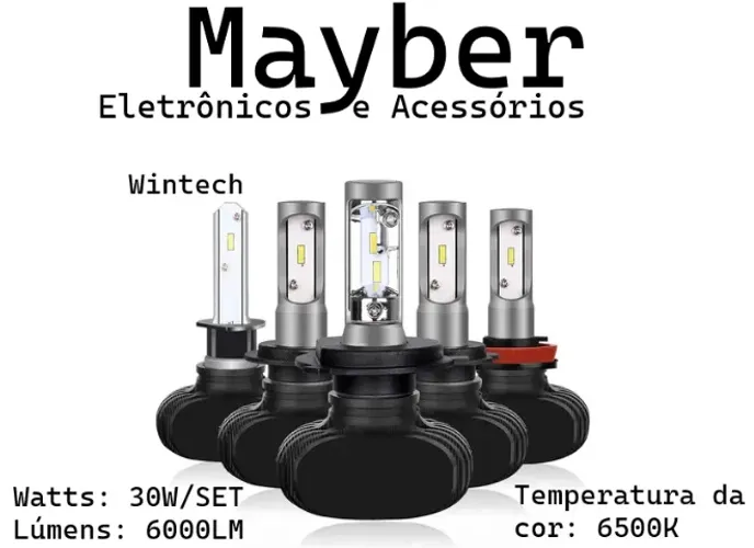 lampada de led automotiva 6000 lumens
