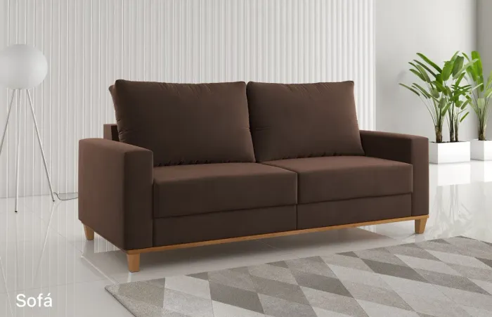 Sofá Fixo Grécia Super Luxo t755